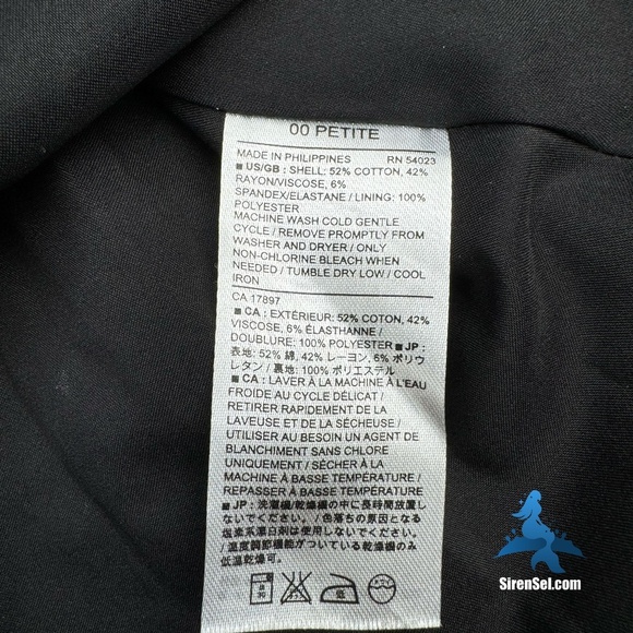 1043 Petite Banana Republic Box Pleated Skater/Circle Skirt - Size 00P Black/Tan - Picture 13 of 16